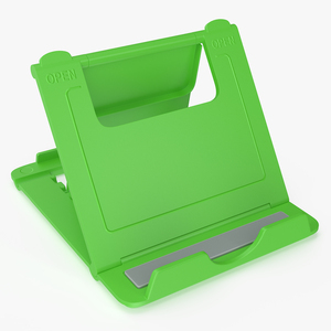 3D Stand for Phone Holder Green With Adjustable Tilt Angle Desktop model