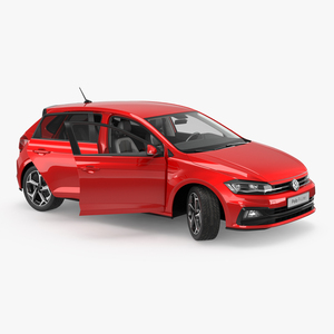 Volkswagen Polo 2018 Rigged 3D