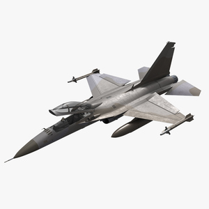 3D Combat Interceptor Fighter Jet Rigged for Maya