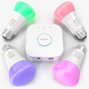3D Philips Hue White and Color Ambience Lights On