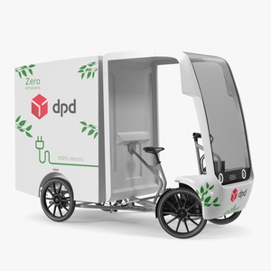 3D model Cargo Bike EAV DPD Rigged