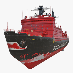 Nuclear Powered Icebreaker Yamal 3D