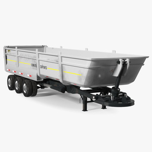 3D End Dump Trailer