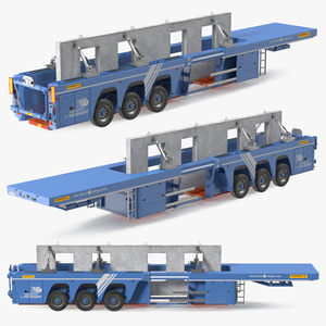 Faymonville Prefamax Inloader Semi Trailer with Concrete Panel 3D