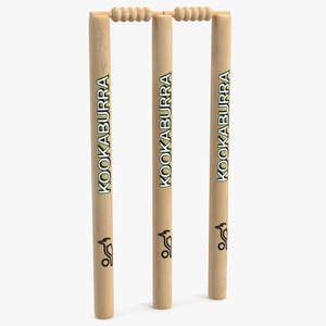 Kookaburra Cricket Stumps Set 3D model