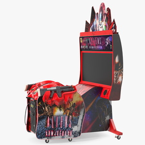 3D Namco Aliens Armageddon Arcade Machine Off State model