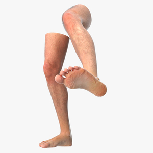 Realistic Human Male Legs Rigged 3D