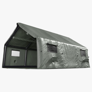 3D Military Medical Canvas Tent model