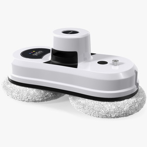 Robot Window Cleaner Gladwell White Fur 3D model