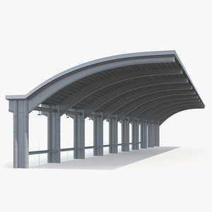 3D Bus Stop Carport