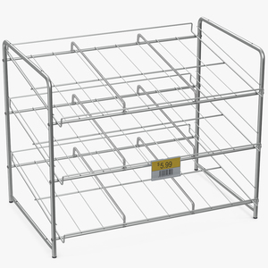 Metal Can Dispenser with Price Tag 3D model