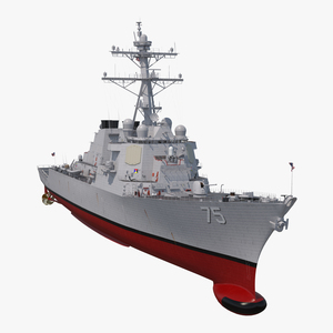 Arleigh Burke Destroyer Donald Cook DDG 75 3D