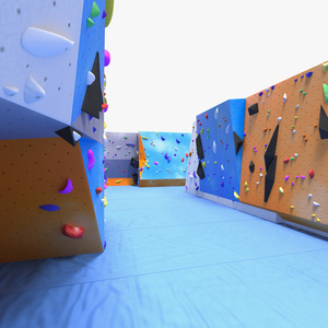 Climbing Bouldering Wall Sports Complex 3D model