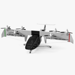 3D model MOBi-One V1 ASX Aircraft Rigged for Cinema 4D