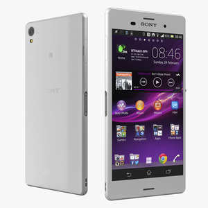 3D model Sony Xperia Z3 White