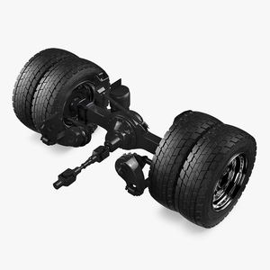 3D Heavy Duty Truck Rear Axle