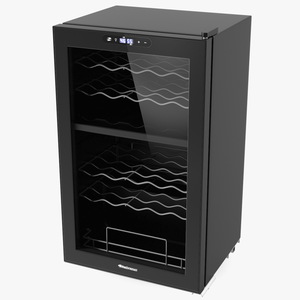 3D Wine Enthusiast 32 Bottle Dual Zone Compressor Wine Cooler model