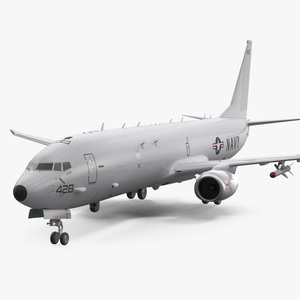 Boeing P-8 Poseidon Military Aircraft 3D