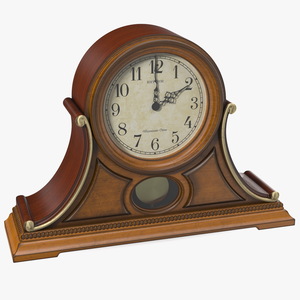 3D Wooden Musical Mantel Clock Tuscany II model