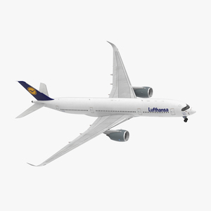 3D model Airbus A350 900 Lufthansa