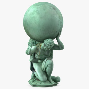 Portmeirion Hercules Statue 3D