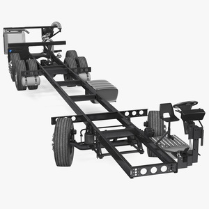 3D Bus Chassis Generic Rigged