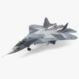 Russian Pilot in SU 57 Fighter Plane Hand Gesture 3D model