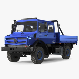 3D Mercedes Benz Unimog 4023 Off Road Vehicle Simple Interior model