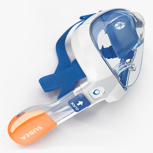 3D Lying Tribord Subea Easybreath Full Face Snorkel Mask model