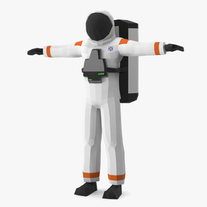 Astronaut Low Poly Rigged for Maya 3D model