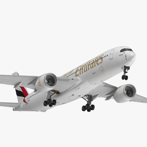 3D model Airbus A350 900 Emirates Air Line Rigged