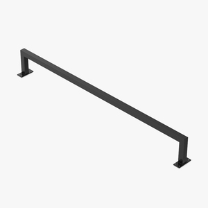 Wall Mounted Cloth Rack Black 3D model