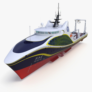 Zhu Hai Yun Ship for Transporting and Launching Drones 3D model