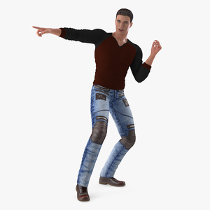 Man in Urban Style Clothing 3D