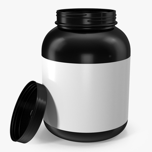 3D model Whey Protein Container Jar 5lb