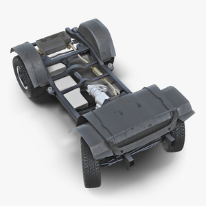 3D 4x4 Chassis Rigged model