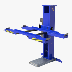 3D Single Post Car Lift Generic model