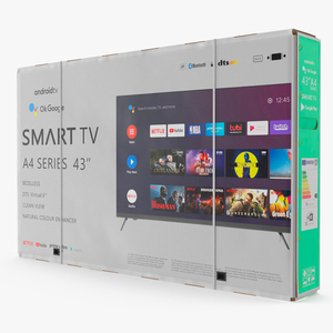 3D Cardboard Shipping Box TV 43 Inch model