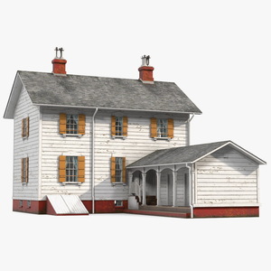 3D Old Wooden House