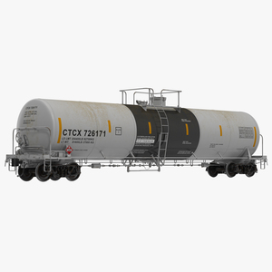 Railroad Tank Car 2 3D model