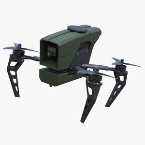 3D model Kamikaze Quadcopter Drone