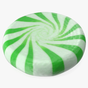 Green Round Candy 3D