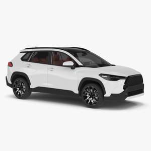 Vehicle Crossover Generic White Color 3D
