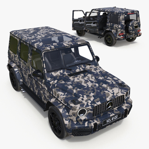 Mercedes-Benz G63 AMG 2019 Camouflage Rigged 3D model