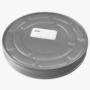 Vintage Movie Film Canister 3D