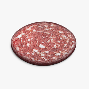 Slice Uncooked Smoked Sausage 3D model