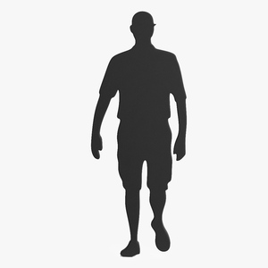 3D model Young Man Silhouette