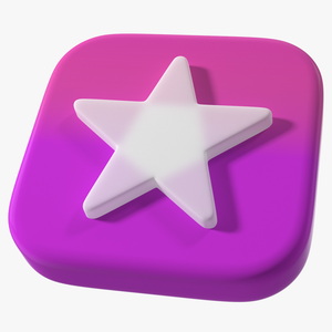 3D iPhone iOS iTunes Store Icon model