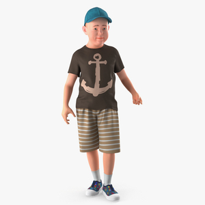 3D model Standing Teenage Boy