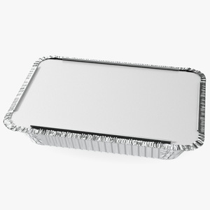 Disposable Aluminum Foil Food Container 3D model